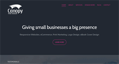 Desktop Screenshot of canopywebdesign.com