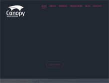 Tablet Screenshot of canopywebdesign.com